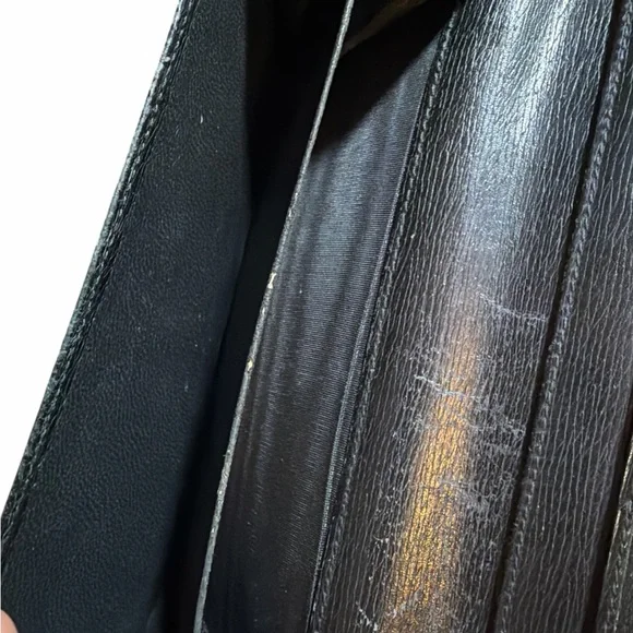 Vintage Gucci Black Textured Leather Continental Wallet - Authentic - Picture 4 of 7